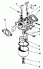 Toro 59260 - Replacement Engine, 2-Cycle, 1985 (500001-599999) Ersatzteile CARBURETOR ASSEMBLY