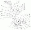 Toro 38603 - Snow Commander Snowthrower, 2002 (220000001-220999999) Ersatzteile LOWER HOUSING ASSEMBLY