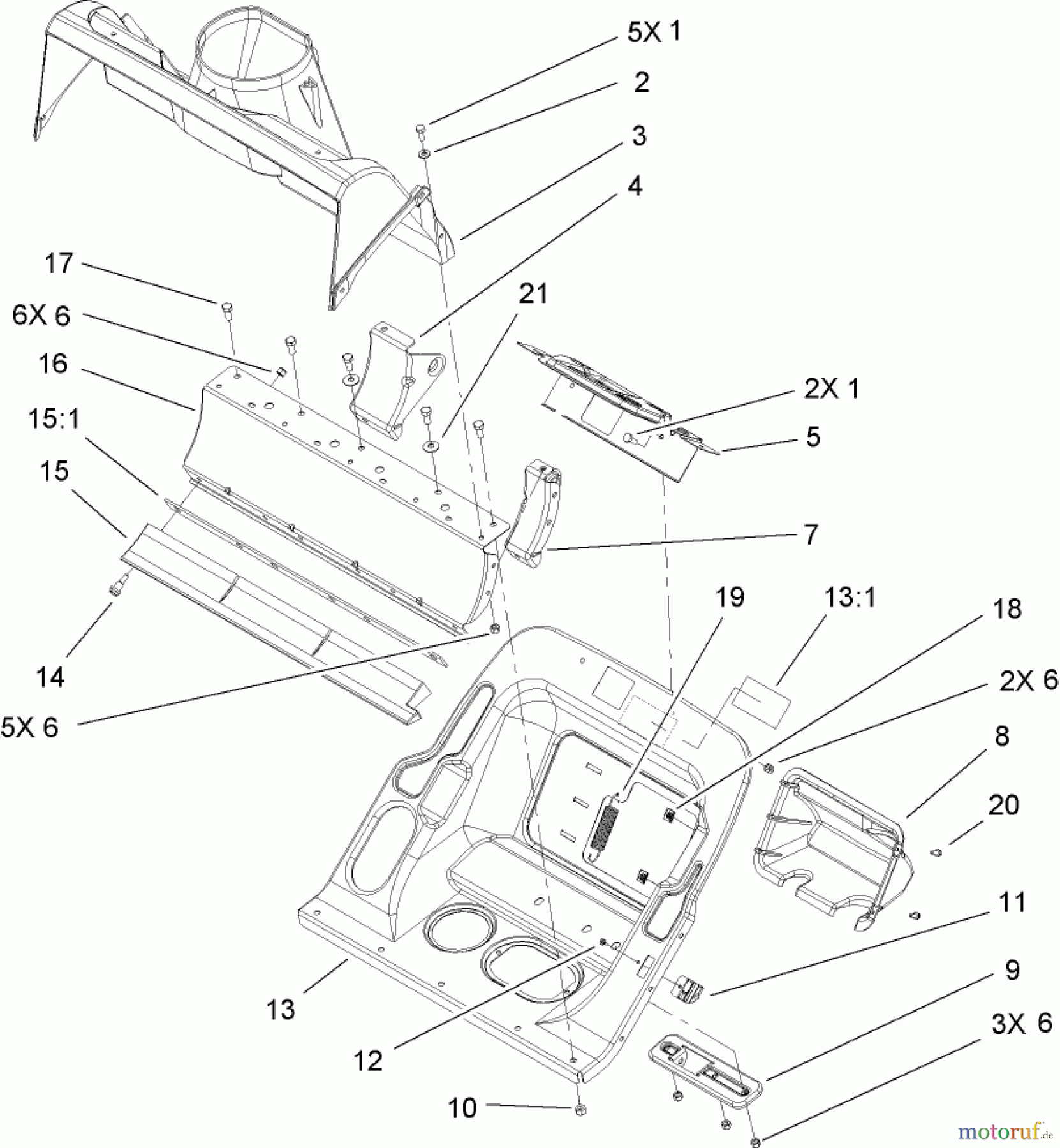 Toro Neu Snow Blowers/Snow Throwers Seite 2 38602 - Toro Snow Commander Snowthrower, 2008 (280000001-280999999) LOWER HOUSING ASSEMBLY