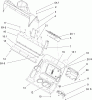 Toro 38602 - Snow Commander Snowthrower, 2008 (280000001-280999999) Ersatzteile LOWER HOUSING ASSEMBLY