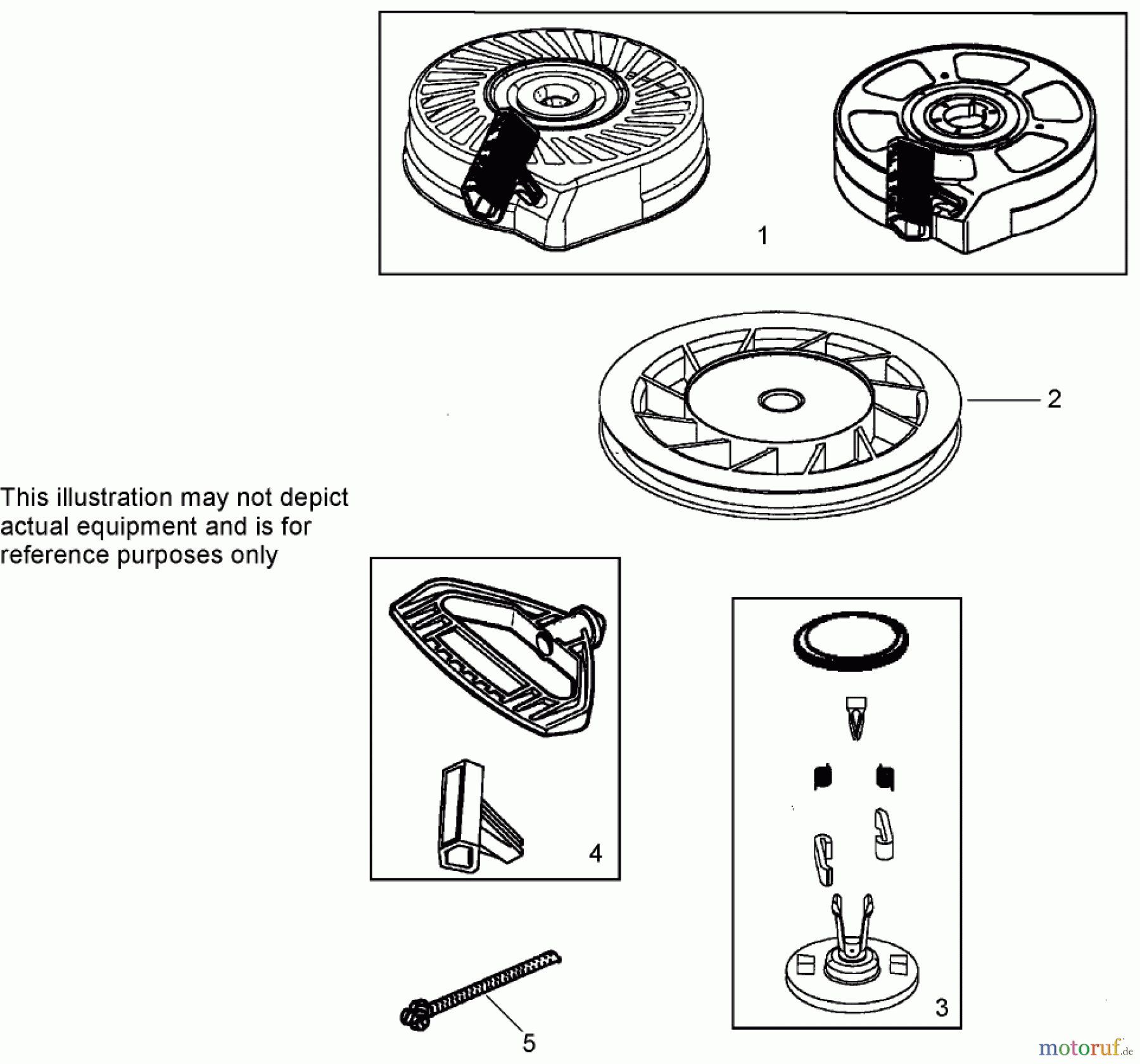 Toro Neu Snow Blowers/Snow Throwers Seite 2 38605 (522) - Toro 522 Power Throw Snowthrower, 2007 (270000001-270004504) REWIND STARTER NO. 590742 TECUMSEH LH195SA - 67435V