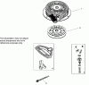 Toro 38607 (622E) - 622E Power Throw Snowthrower, 2007 (270000001-270999999) Ersatzteile REWIND STARTER NO. 590749 TECUMSEH OH195SA-72563G