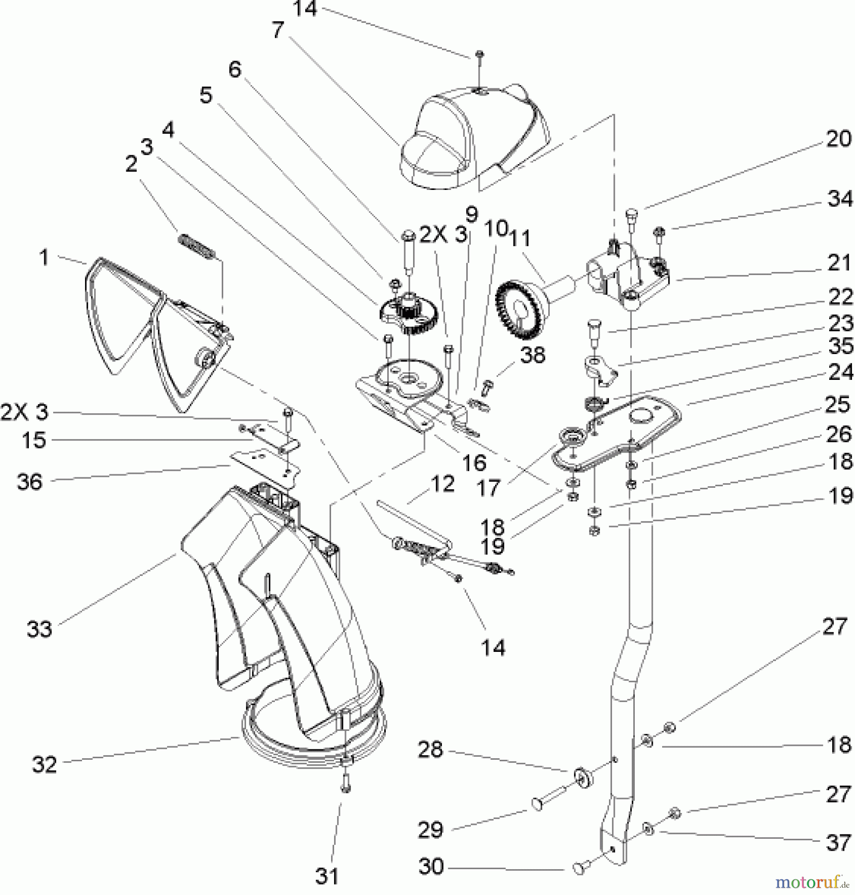 Toro Neu Snow Blowers/Snow Throwers Seite 2 38610 (726 TE) - Toro Power Max 726 TE Snowthrower, 2004 (240000001-240999999) CHUTE ASSEMBLY