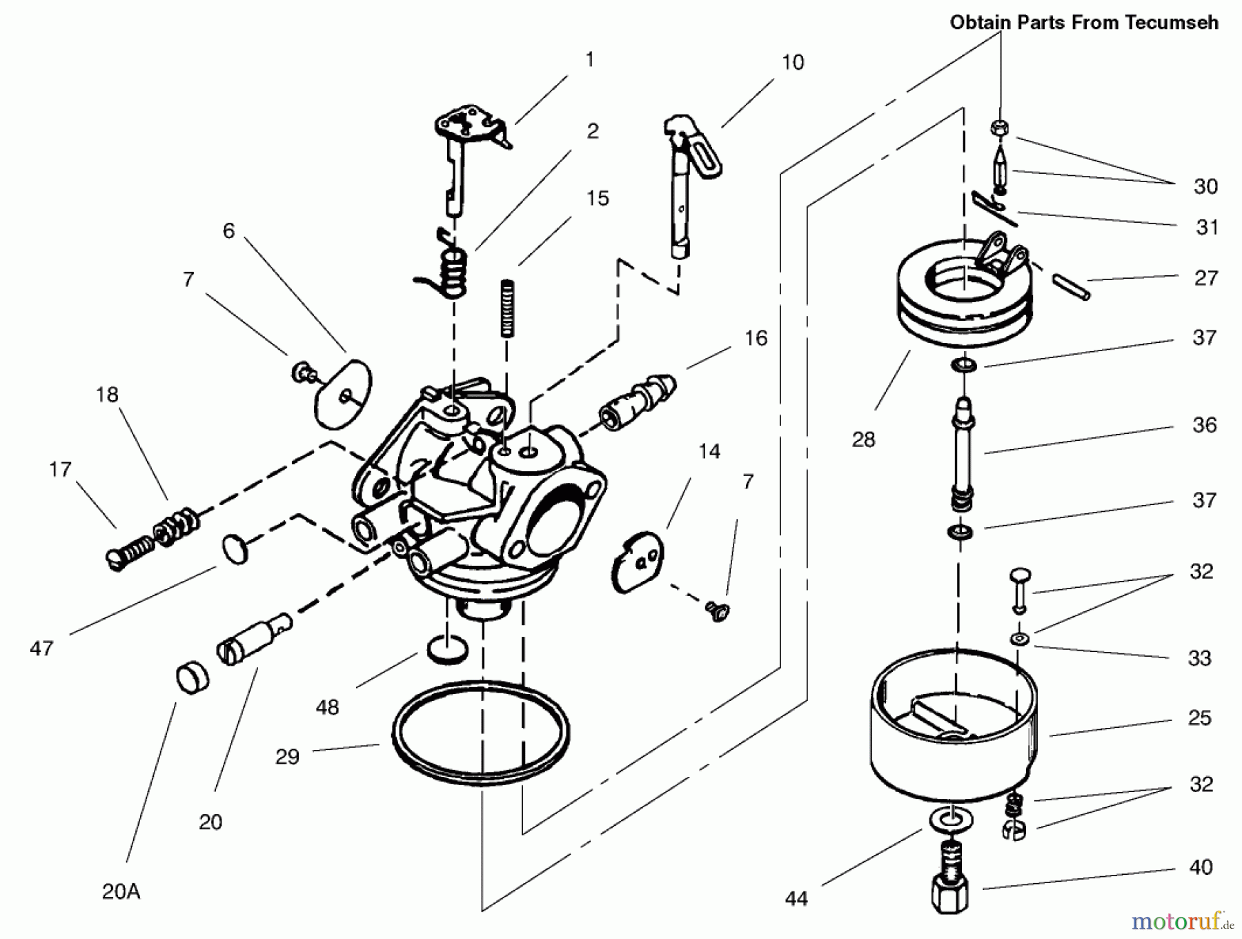  Toro Neu Snow Blowers/Snow Throwers Seite 2 38620 (826 LE) - Toro Power Max 826 LE Snowthrower, 2004 (240000001-240999999) CARBURETOR ASSEMBLY NO. 640052 TECUMSEH HMSK-80 155723
