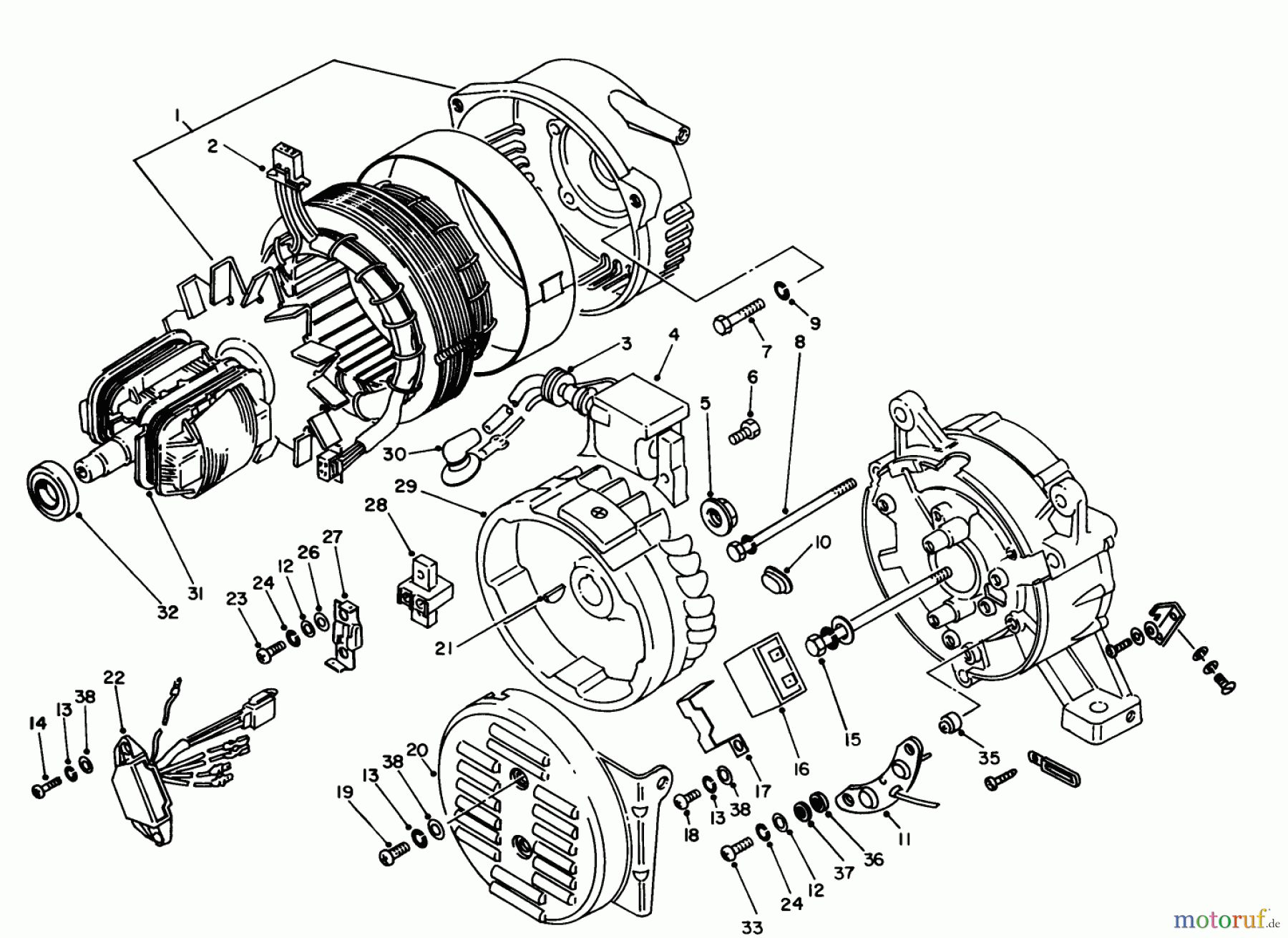 Toro Neu Generators 62008 (T800) - Toro Generator, T800, 1988 (8000001-8999999) MAGNETO-GENERATOR