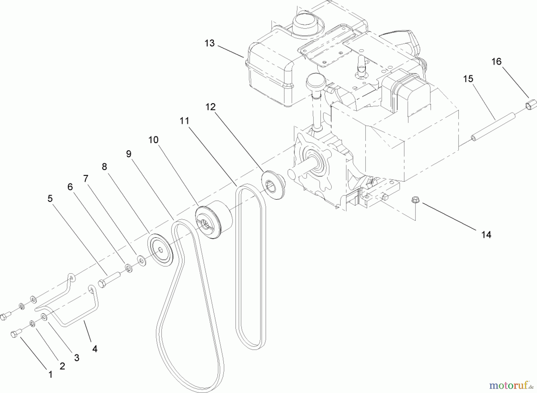 Toro Neu Snow Blowers/Snow Throwers Seite 2 38621 (826 LE) - Toro Power Max 826 LE Snowthrower, 2005 (250000001-250999999) ENGINE ASSEMBLY