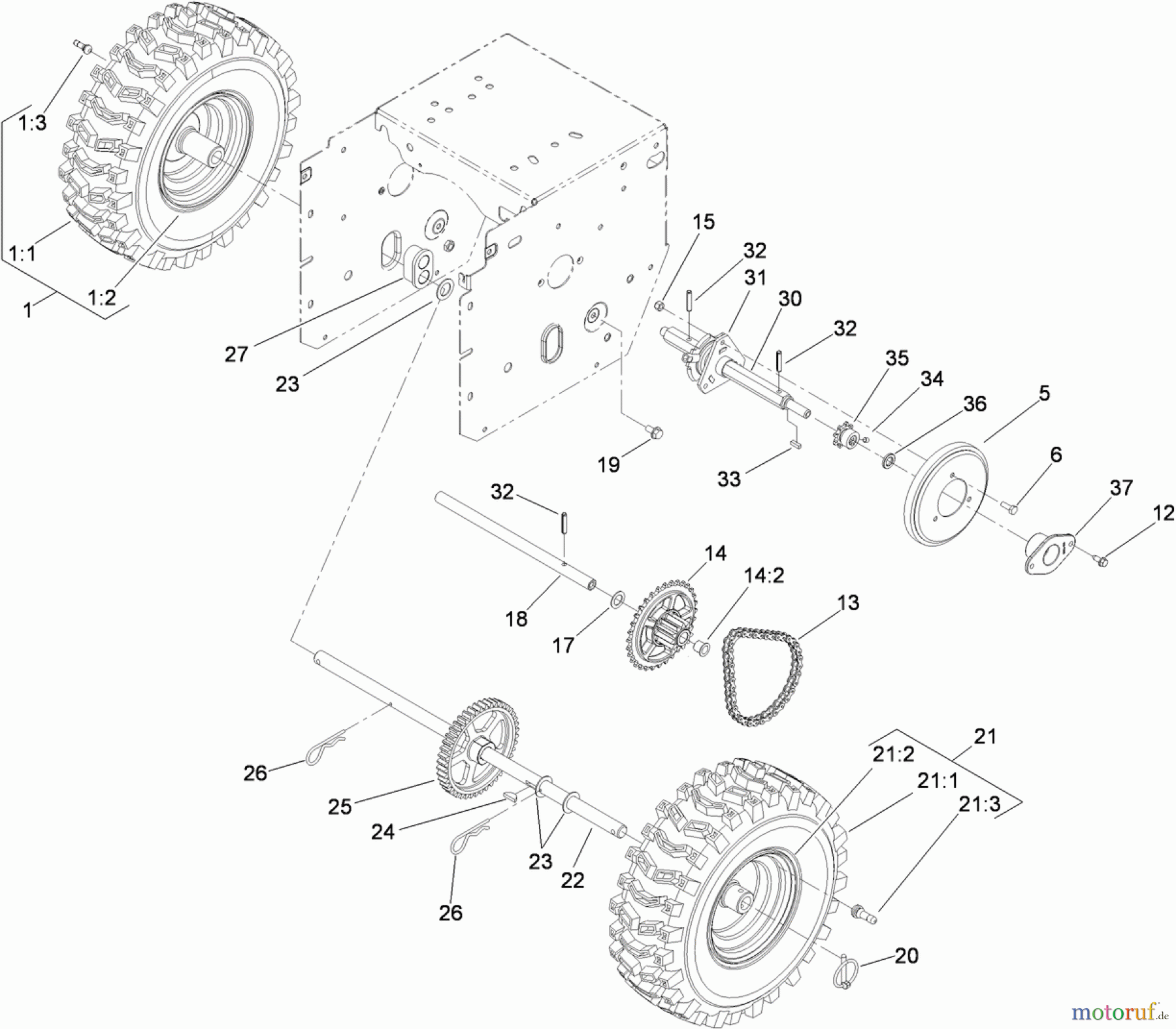 Toro Neu Snow Blowers/Snow Throwers Seite 2 38629 (826 OE) - Toro Power Max 826 OE Snowthrower, 2011 (311000001-311999999) AUGER AND HOUSING ASSEMBLY #2