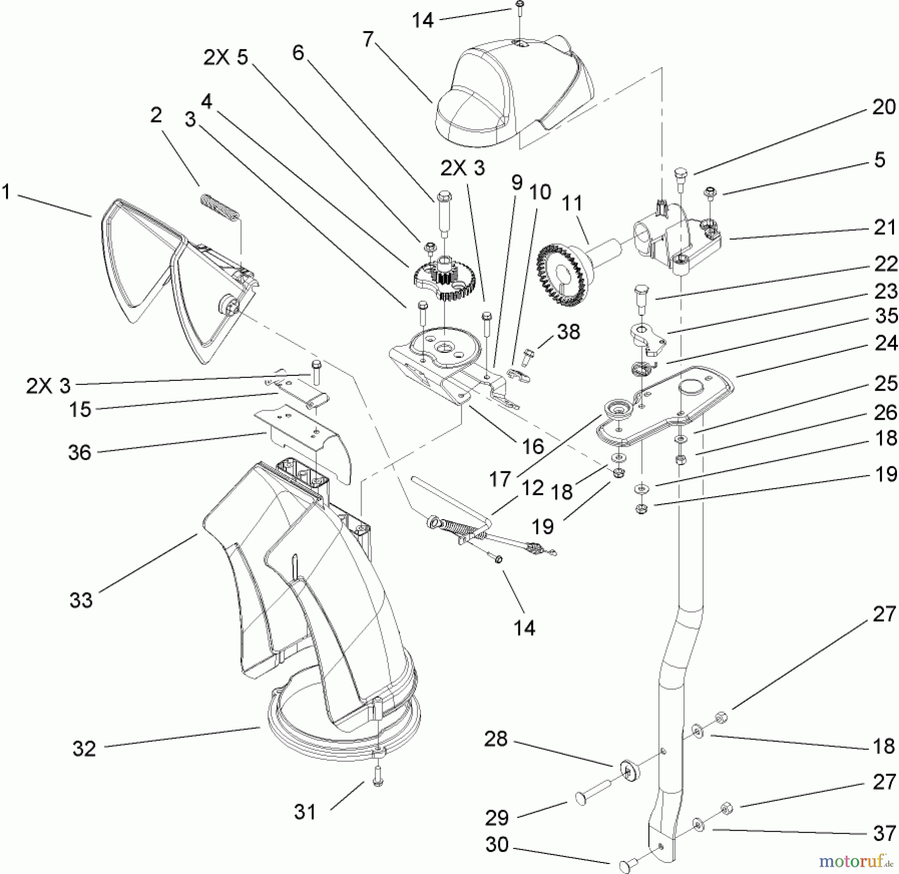Toro Neu Snow Blowers/Snow Throwers Seite 2 38630 (828 LXE) - Toro Power Max 828 LXE Snowthrower, 2009 (290000001-290999999) CHUTE ASSEMBLY