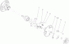 Toro 38631 (828 LXE) - Power Max 828 LXE Snowthrower, 2006 (260000001-260999999) Ersatzteile WHEEL CLUTCH SPROCKET ASSEMBLY