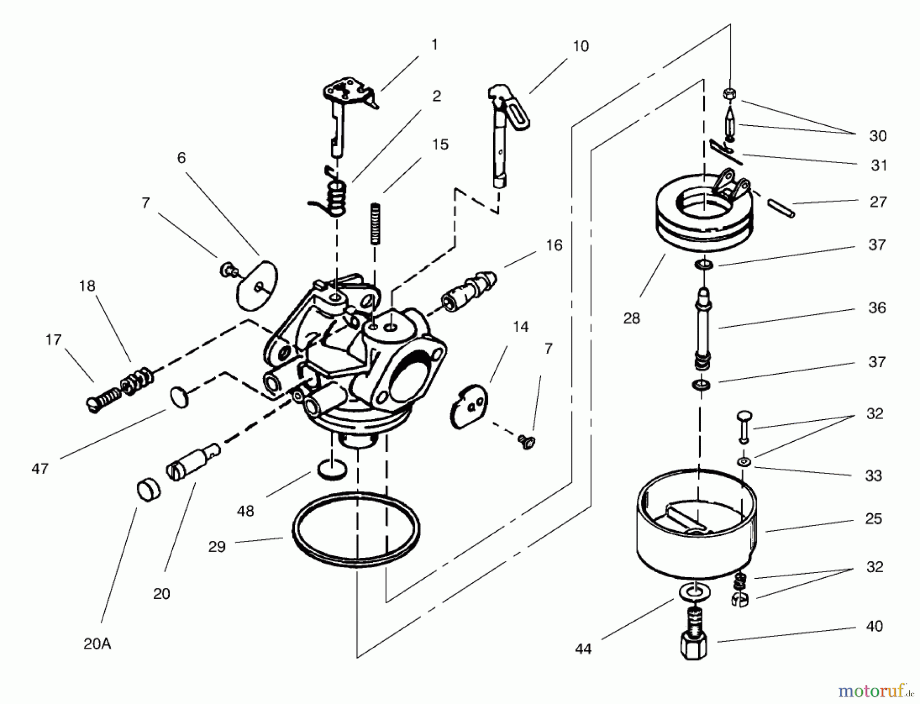 Toro Neu Snow Blowers/Snow Throwers Seite 2 38635 (828 LE) - Toro Power Max 828 LE Snowthrower, 2004 (240000001-240999999) CARBURETOR ASSEMBLY NO. 640054 TECUMSEH HMSK-100 159495Y