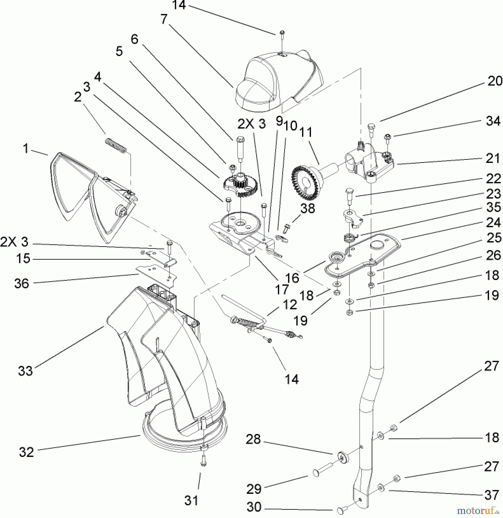  Toro Neu Snow Blowers/Snow Throwers Seite 2 38635 (828 LE) - Toro Power Max 828 LE Snowthrower, 2004 (240000001-240999999) CHUTE ASSEMBLY