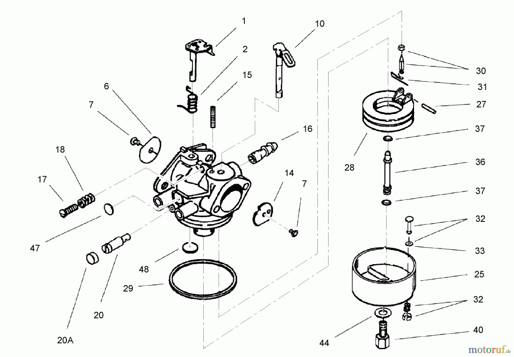 Toro Neu Snow Blowers/Snow Throwers Seite 2 38635 (828 LE) - Toro Power Max 828 LE Snowthrower, 2005 (250000001-250999999) CARBURETOR ASSEMBLY NO. 640052 TECUMSEH HMSK-80 155724X