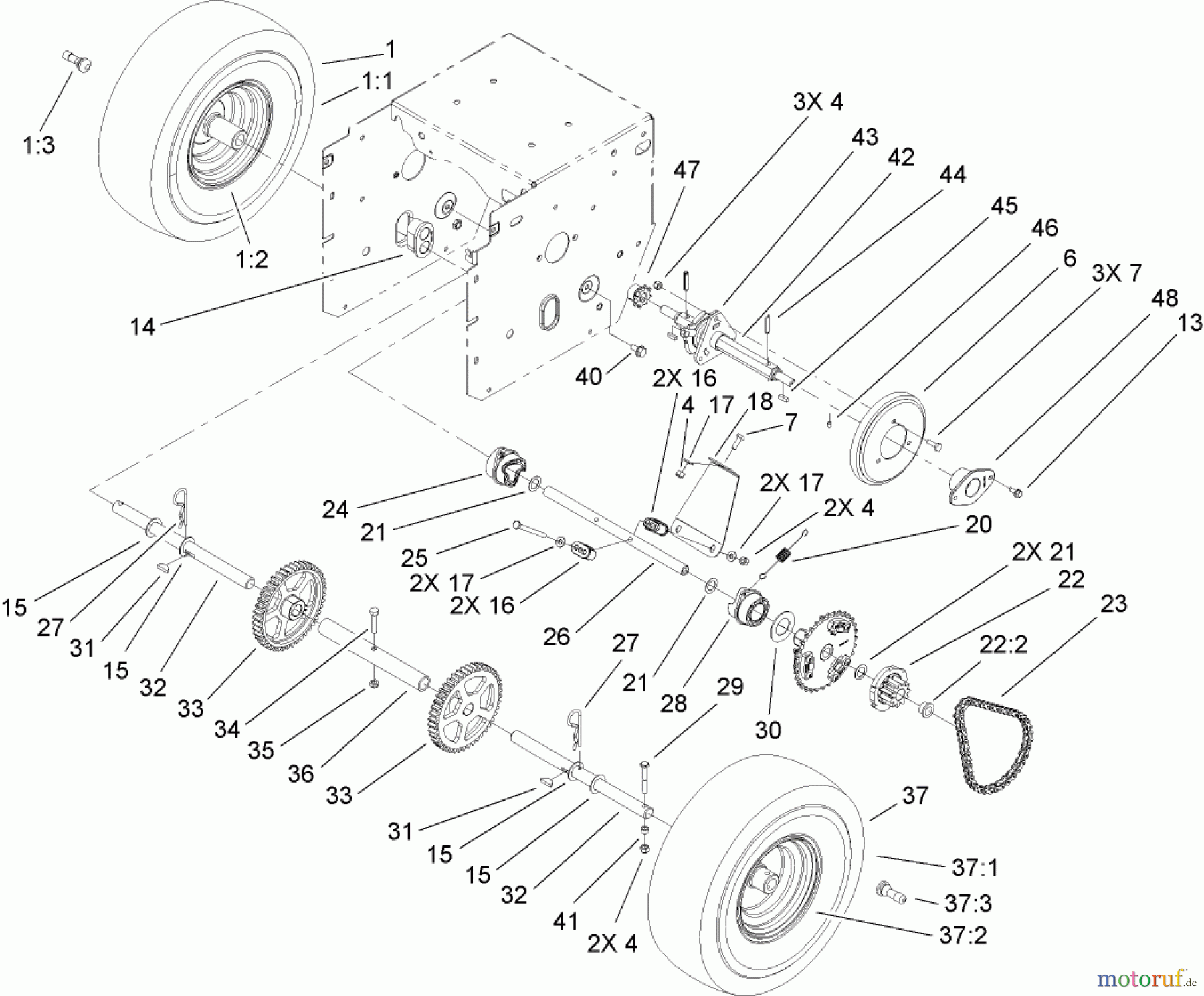 Toro Neu Snow Blowers/Snow Throwers Seite 2 38637C (828 OXE) - Toro Power Max 828 OXE Snowthrower, 2009 (290000001-290999999) WHEEL CLUTCH ASSEMBLY