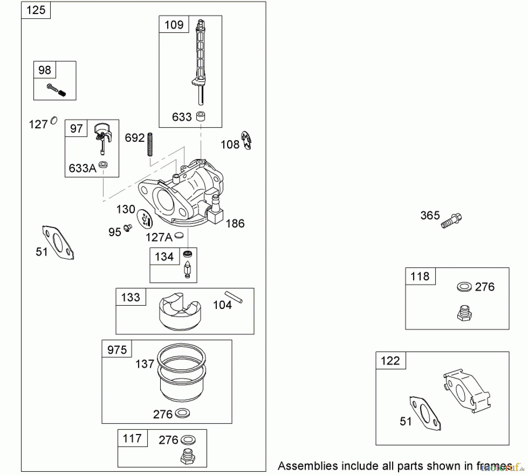  Toro Neu Snow Blowers/Snow Throwers Seite 2 38639 (828 OE) - Toro Power Max 828 OE Snowthrower, 2008 (280000001-280999999) CARBURETOR ASSEMBLY BRIGGS AND STRATTON 15D104-0112-E1