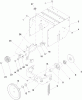 Toro 38818 (722 E) - 722 E Power Throw Snowthrower, 2012 (SN 312000001-312999999) Ersatzteile FRAME AND PULLEY ASSEMBLY