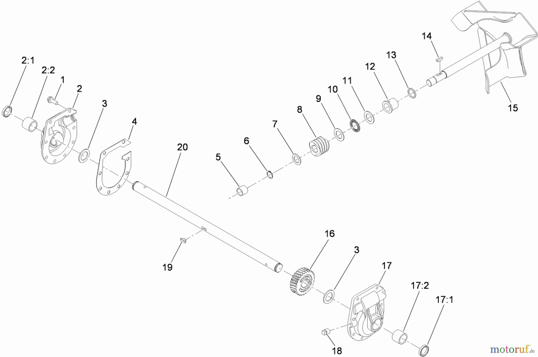  Toro Neu Snow Blowers/Snow Throwers Seite 2 38818 (722 E) - Toro 722 E Power Throw Snowthrower, 2013 (SN 313000001-313999999) 22 INCH GEAR CASE ASSEMBLY NO. 37-6962