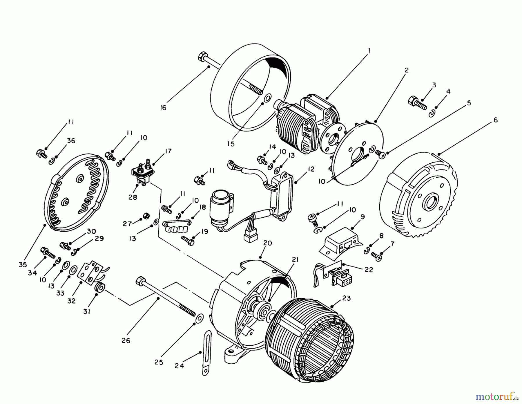  Toro Neu Generators 62027 (T2500D) - Toro Generator, T2500D, 1984 (4000001-4999999) GENERATOR