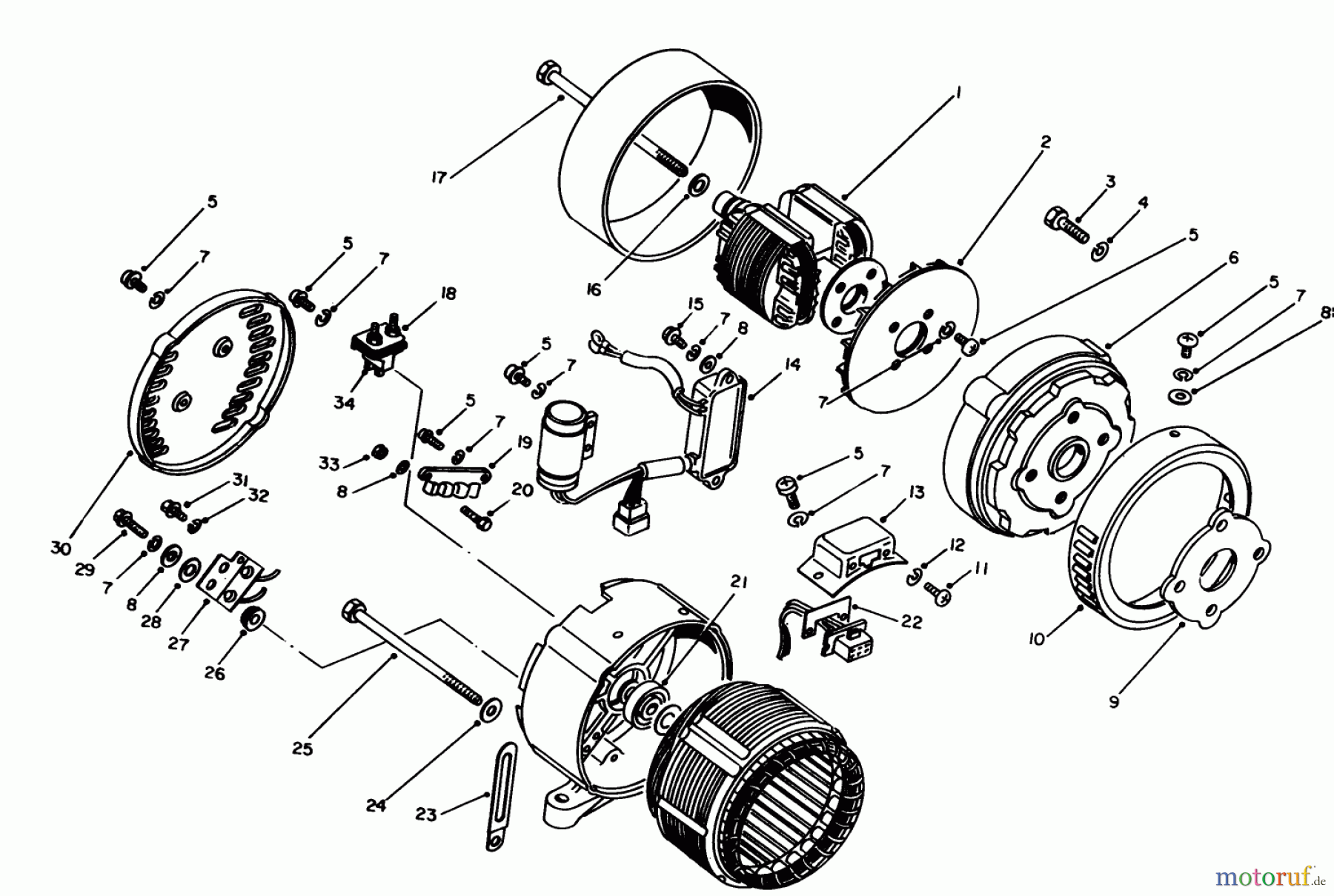 Toro Neu Generators 62030 (T3000) - Toro Generator, T3000, 1983 (3000001-3999999) GENERATOR