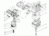 Toro 62032 (T3000D) - Generator, T3000D, 1984 (4000001-4999999) Ersatzteile AIR CLEANER & CARBURETOR ASSEMBLY