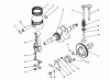 Toro 62032 (T3000D) - Generator, T3000D, 1984 (4000001-4999999) Ersatzteile CRANKSHAFT & CAMSHAFT ASSEMBLY