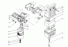 Toro 62032 (T3000D) - Generator, T3000D, 1986 (6000001-6999999) Ersatzteile AIR CLEANER & CARBURETOR ASSEMBLY