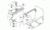 Toro 62032 (T3000D) - Generator, T3000D, 1986 (6000001-6999999) Ersatzteile FUEL TANK & FRAME ASSEMBLY