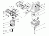 Toro 62032 (T3000D) - Generator, T3000D, 1988 (8000001-8999999) Ersatzteile AIR CLEANER & CARBURETOR ASSEMBLY