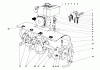 Toro 58000 - 26" Tiller, 1970 (0000001-0999999) Ersatzteile TINE AND ENGINE ASSEMBLY
