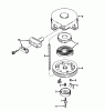 Toro 58007 - 20" Tiller, 1978 (8000001-8999999) Ersatzteile REWIND STARTER NO. 590420