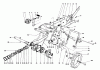 Toro 58007 - 20" Tiller, 1980 (0000001-0999999) Ersatzteile CHASSIS ASSEMBLY