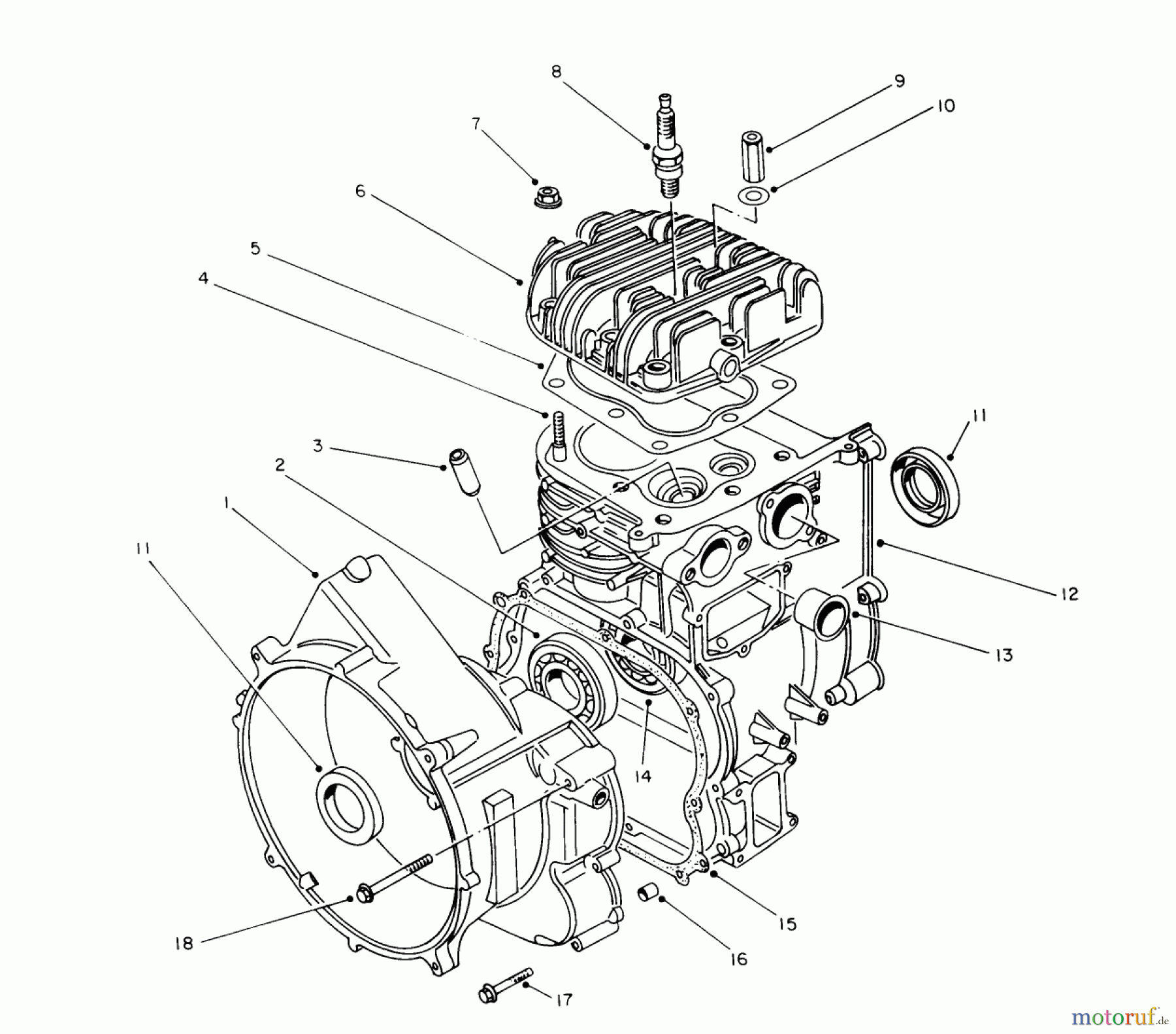  Toro Neu Generators 62040 (T4000D) - Toro Generator, T4000D, 1984 (4000001-4999999) ENGINE ASSEMBLY