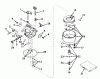 Toro 58010 - 26" Tiller, 1972 (2000001-2999999) Ersatzteile CARBURETOR MODEL NO. 631144