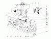Toro 58010 - 26" Tiller, 1972 (2000001-2999999) Ersatzteile TINE AND ENGINE ASSEMBLY