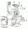Toro 58013 - 26" Tiller, 1973 (3000001-3999999) Ersatzteile ENGINE BRIGGS & STRATTON MODEL NO. 80292-0582
