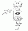 Toro 58015 - 26" Tiller, 1975 (5000001-5999999) Ersatzteile REWIND STARTER NO. 590420