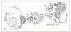 Toro 58100 - 26" Tiller, 1971 (1000001-1999999) Ersatzteile REWIND STARTER ASSEMBLY AND PARTS LIST