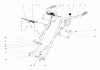 Toro 58110 - 26" Tiller, 1972 (2000001-2999999) Ersatzteile HANDLE ASSEMBLY