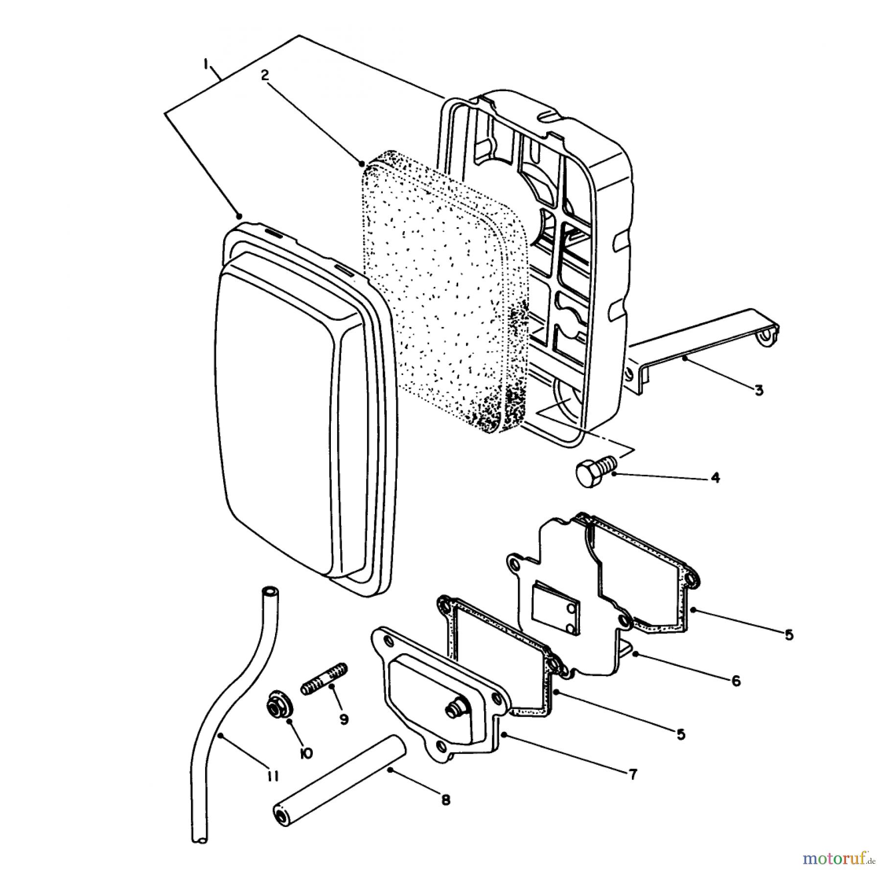 Toro Neu Generators 62040 (T4000D) - Toro Generator, T4000D, 1985 (5000001-5999999) AIR CLEANER