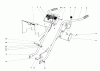Toro 58125 - 26" Tiller, 1975 (5000001-5999999) Ersatzteile HANDLE ASSEMBLY