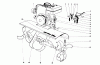 Toro 58116 - 26" Tiller, 1975 (5000001-5999999) Ersatzteile TINE AND ENGINE ASSEMBLY