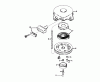 Toro 58200 - 26" Tiller, 1970 (0000001-0999999) Ersatzteile REWIND STARTER MODEL NO. 590420