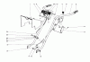 Toro 58220 - 26" Tiller, 1974 (4000001-4999999) Ersatzteile HANDLE ASSEMBLY (MODELS 58220 AND 58231)