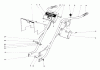 Toro 58231 - 26" Tiller, 1975 (5000001-5999999) Ersatzteile HANDLE ASSEMBLY (MODELS 58220 AND 58231)