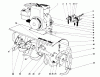 Toro 58231 - 26" Tiller, 1975 (5000001-5999999) Ersatzteile TINE AND ENGINE ASSEMBLY (MODEL 58220)