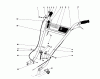Toro 58226 - 26" Tiller, 1976 (6000001-6999999) Ersatzteile HANDLE ASSEMBLY