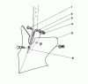 Toro 58226 - 26" Tiller, 1981 (1000001-1999999) Ersatzteile 8" FURROWING TOOL MODEL NO. 59008 (OPTIONAL)