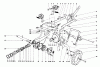 Toro 58226 - 26" Tiller, 1981 (1000001-1999999) Ersatzteile CHASSIS ASSEMBLY