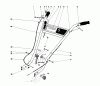 Toro 58226 - 26" Tiller, 1981 (1000001-1999999) Ersatzteile HANDLE ASSEMBLY