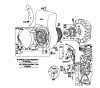 Toro 58226 - 26" Tiller, 1981 (1000001-1999999) Ersatzteile REWIND STARTER ASSEMBLY MODEL NO. 130292-0728-02