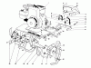 Toro 58226 - 26" Tiller, 1981 (1000001-1999999) Ersatzteile TINE AND ENGINE ASSEMBLY